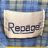 REPAGE タータンチェック プリントネルシャツ プリネル メンズ import:L