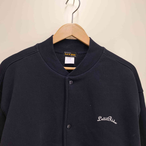 レットイットライド Let it Ride 刺繍ロゴ スウェットスタジャン メンズ L