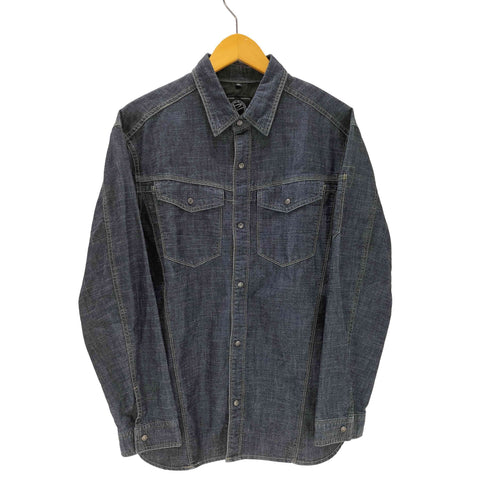 EVENRIVER ユーリティーポケット スナップボタン デニム L/S シャツ メンズ 4L