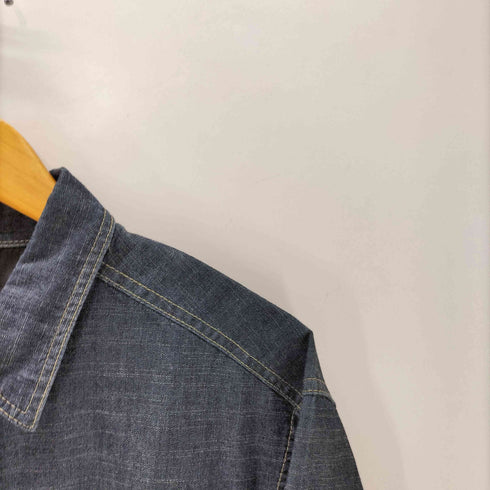 EVENRIVER ユーリティーポケット スナップボタン デニム L/S シャツ メンズ 4L