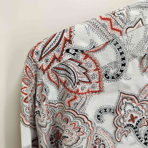 コムデギャルソンオム COMME des GARCONS HOMME 90S 田中オム ペイズリー バンダナ柄 レーヨン 長袖シャツ archive メンズ JPN:M