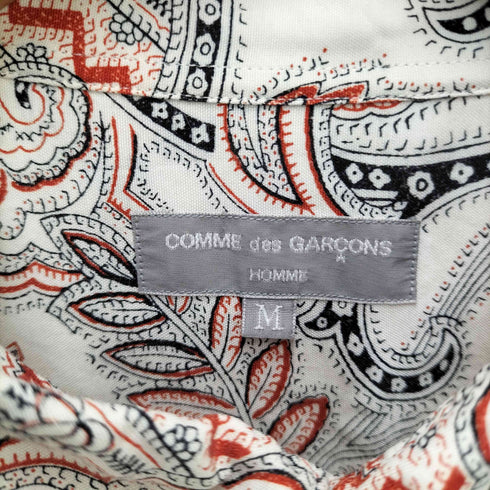 コムデギャルソンオム COMME des GARCONS HOMME 90S 田中オム ペイズリー バンダナ柄 レーヨン 長袖シャツ archive メンズ JPN:M