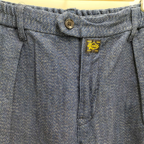 UNRIVALED コットンリネン ヘリンボーン柄パンツ メンズ JPN:3