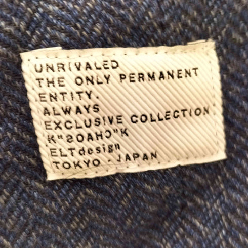 UNRIVALED コットンリネン ヘリンボーン柄パンツ メンズ JPN:3