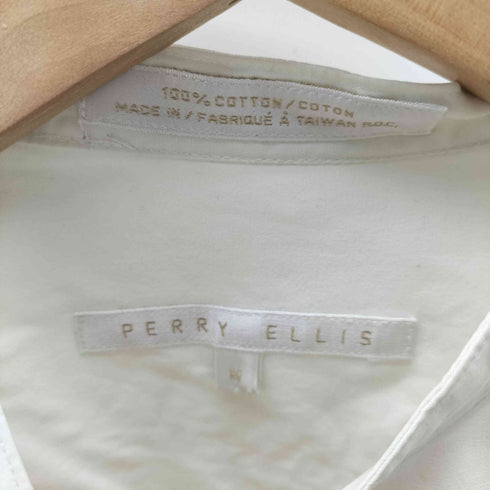 ペリーエリス PERRY ELLIS コットン バンドカラー シャツ メンズ import:M