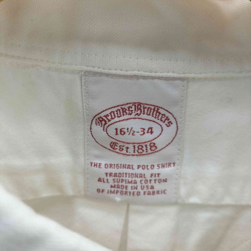 ブルックスブラザーズ BROOKS BROTHERS Est.1818 THE ORIGINAL POLO SHIRT スーピマコットン ボタンダウン L/S シャツ メンズ 16 1/2-34