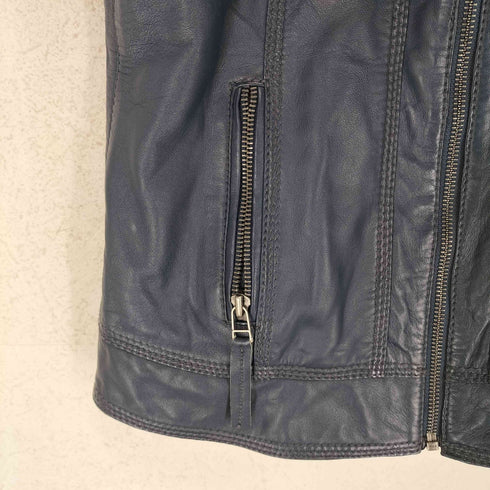 SERGIO ラムレザーシングルライダースジャケット レディース JPN:38