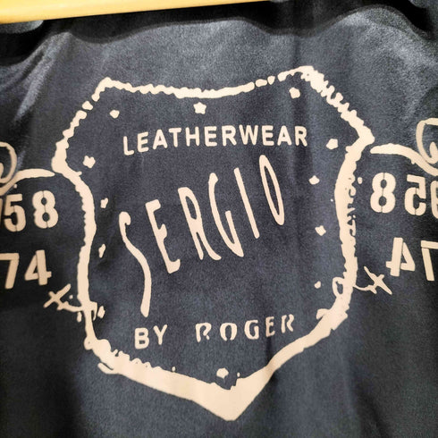 SERGIO ラムレザーシングルライダースジャケット レディース JPN:38