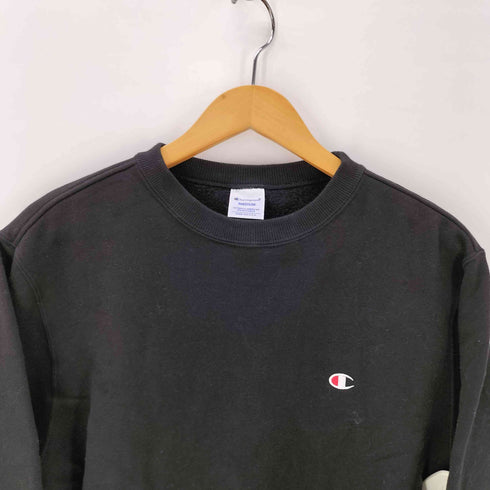 チャンピオン Champion クルーネック スウェット BLACK レディース import:M