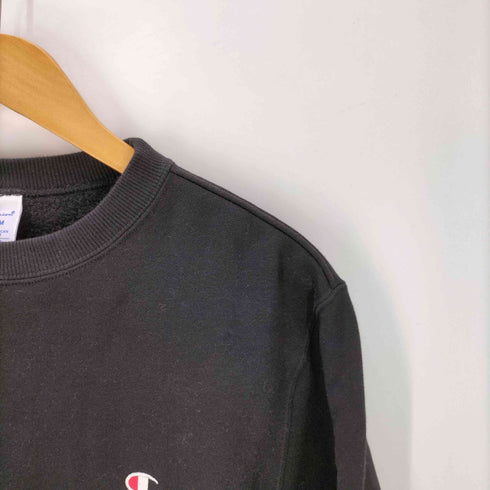 チャンピオン Champion クルーネック スウェット BLACK レディース import:M