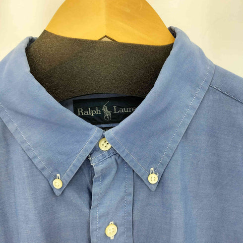 ラルフローレン RALPH LAUREN 90s YARMOUTH ポニー刺繍 ボタンダウン コットン ロングスリーブシャツ メンズ 161/2