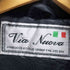 ヴィア ヌーヴァ VIA NUOVA Italian Lamb ダブルボタン ファー付きレザーコート レディース JPN:38