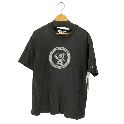 チャンピオン Champion 80-90s FLEX フロントプリント コットンクルーネック半袖Tシャツ メンズ XL