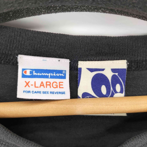 チャンピオン Champion 80-90s FLEX フロントプリント コットンクルーネック半袖Tシャツ メンズ XL