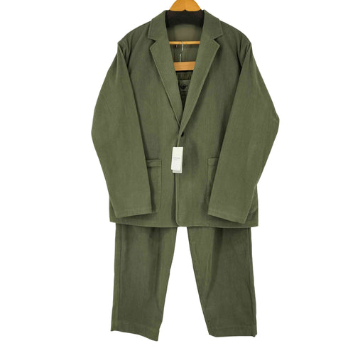 フォーワンセブンバイエディフィス 417 by EDIFICE コーデュロイ 2B テーラードジャケット テーパードトラウザー セットアップ メンズ JPN:L