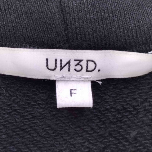 アンスリード UN3D. HEM CUT SHORT HOODIE ヘムカットショートフーディー レディース FREE