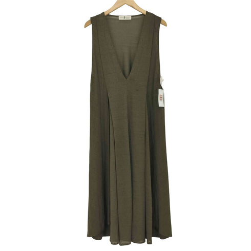 ヒロココシノ HIROKO KOSHINO レイヤード ロングベスト ノースリーブ ワンピース レディース
