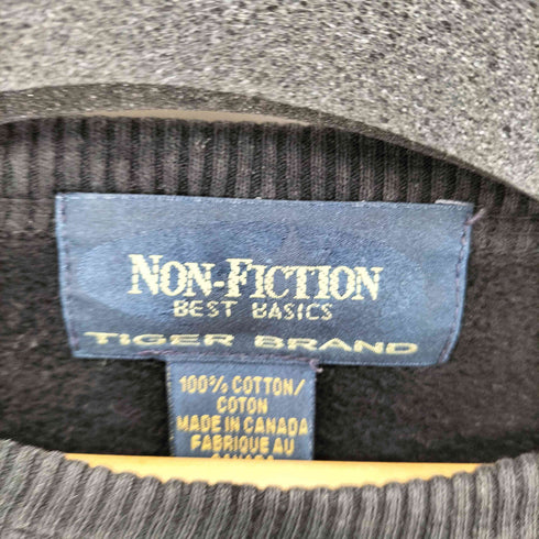 NON-FICTION TIGER BRAND カナダ製 コットン 無地 トレーナー メンズ 3X