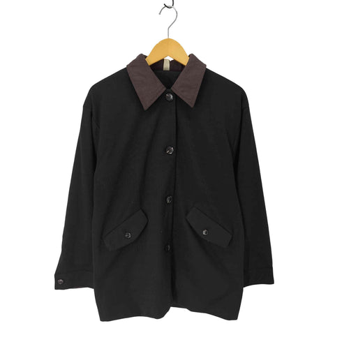 LAUIR コーデュロイ襟 ブルゾン ネイビー レディース JPN:M