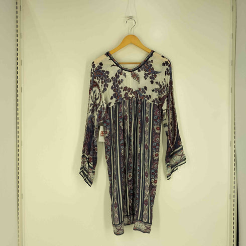 イザベルマランエトワール ISABEL MARANT ETOILE 花柄 ストライプ 民族柄 シアー レーヨン ワンピース Tresha Dress レディース JPN:2