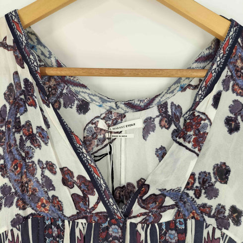 イザベルマランエトワール ISABEL MARANT ETOILE 花柄 ストライプ 民族柄 シアー レーヨン ワンピース Tresha Dress レディース JPN:2