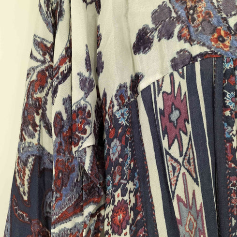 イザベルマランエトワール ISABEL MARANT ETOILE 花柄 ストライプ 民族柄 シアー レーヨン ワンピース Tresha Dress レディース JPN:2