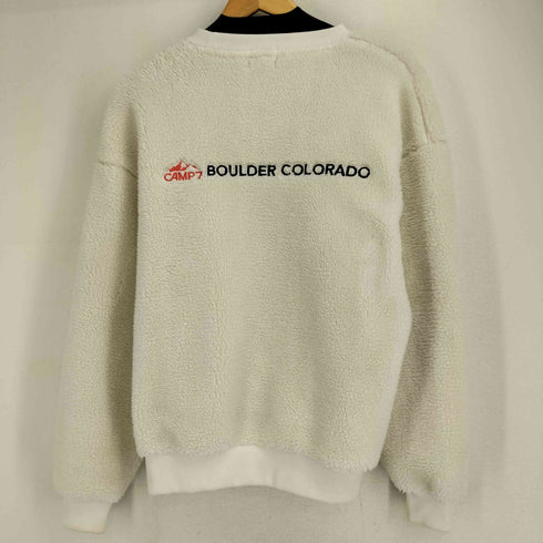 キャンプセブン CAMP7 マウンテン刺繍ボアプルオーバー レディース JPN:M