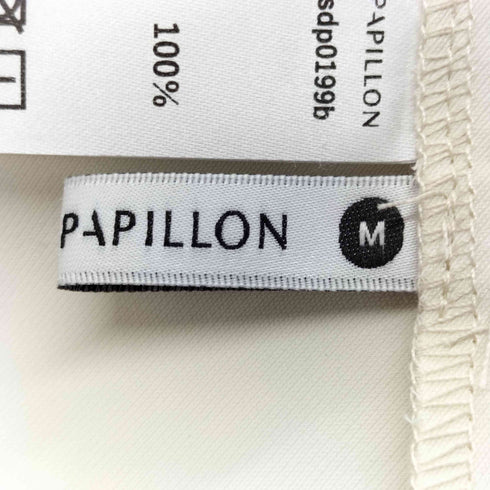 セゾンドパピヨン SAISON DE PAPILLON スタンドカラー 長袖ブラウス パール レディース JPN:M