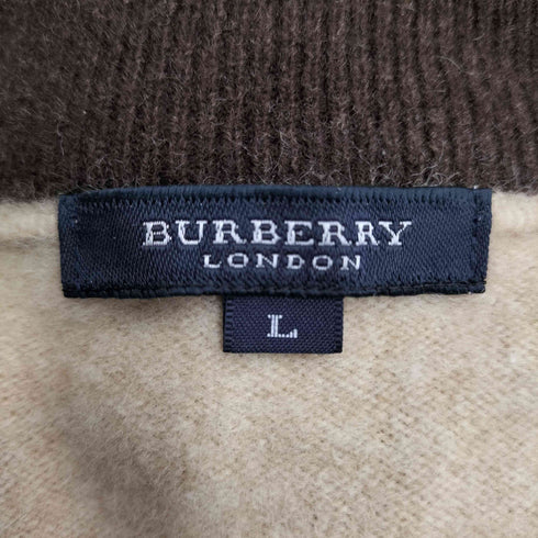 バーバリーロンドン BURBERRY LONDON ウール ハーフジップセーター メンズ import:L