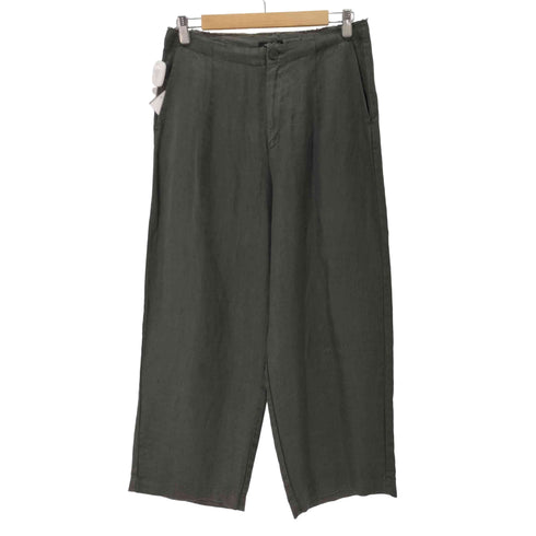 パドカレ pas de calais リネン100 ダメージ加工 イージー ワイドパンツ レディース JPN:36