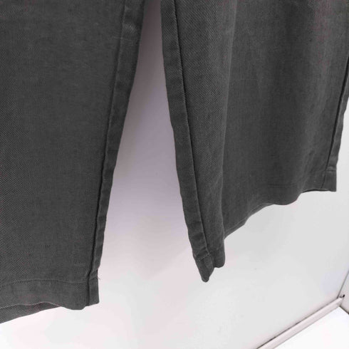 パドカレ pas de calais リネン100 ダメージ加工 イージー ワイドパンツ レディース JPN:36