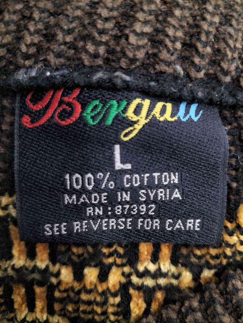 Bergati 90S 総柄 3Dニット メンズ import:L