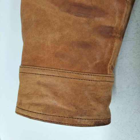 インターメッツォ INTERMEZZO lamb leather ラムレザージャケット ビッグサイズ メンズ 4L