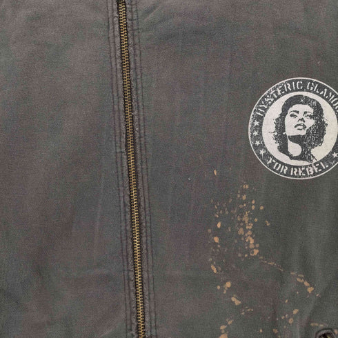 ヒステリックグラマー HYSTERIC GLAMOUR 初期タグ Y2K ジップアップフーディ メンズ FREE
