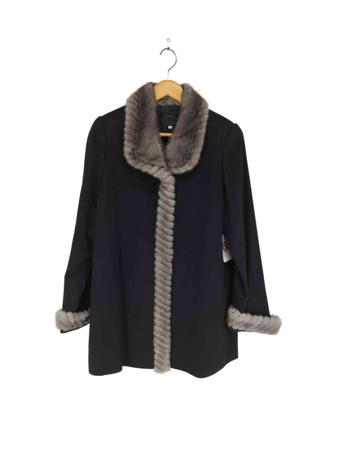 S&I cashmere fur ミンクファー カシミヤ100% ロングコート PIACENZA レディース JPN:9号