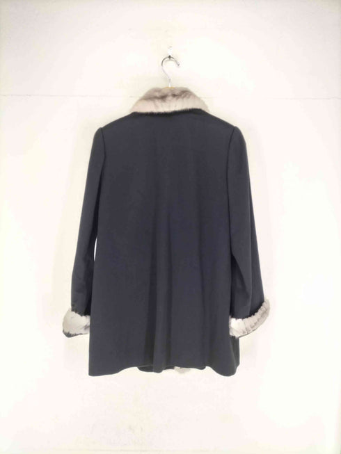 S&I cashmere fur ミンクファー カシミヤ100% ロングコート PIACENZA レディース JPN:9号