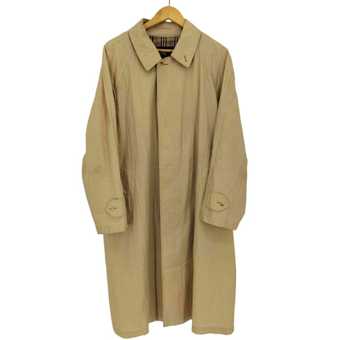バーバリーロンドン BURBERRY LONDON ノバチェック切替 コットンナイロン ステンカラーコート メンズ