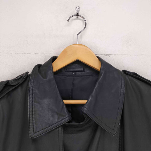 cow leather トレンチコート メンズ
