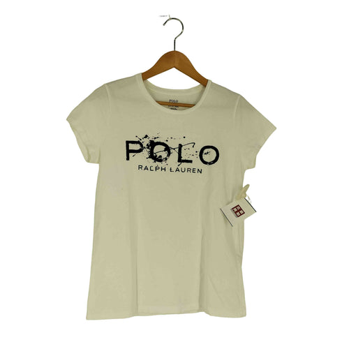 ポロラルフローレン POLO RALPH LAUREN ペイントロゴ クルーネックTシャツ レディース import:S
