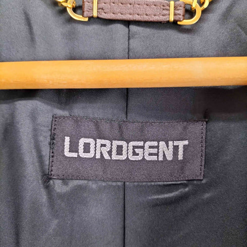 LORDGENT WOOL&CASHMERE 比翼ステンカラーコート メンズ 165