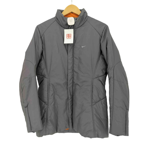 ナイキ NIKE 00s グレータグ スウッシュ刺繍 袖ジップ 中綿 ダブルジップ ミドルコート レディース import:L
