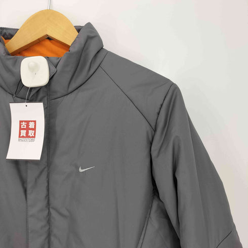ナイキ NIKE 00s グレータグ スウッシュ刺繍 袖ジップ 中綿 ダブルジップ ミドルコート レディース import:L