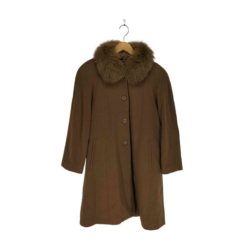 RiFRAT cashmere fur カシミヤ100% ファー付きロングコート レディース 9AR