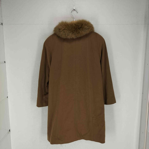 RiFRAT cashmere fur カシミヤ100% ファー付きロングコート レディース 9AR