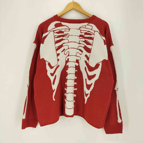 ヴィジョンストリートウェア VISION STREET WEAR スケルトン ボーン クルーネックニット メンズ import:M