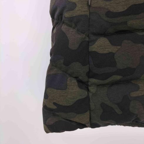 ユニクロ UNIQLO 00s Y2K フードダウンベスト カモ柄 迷彩 3XL レディース 3XL