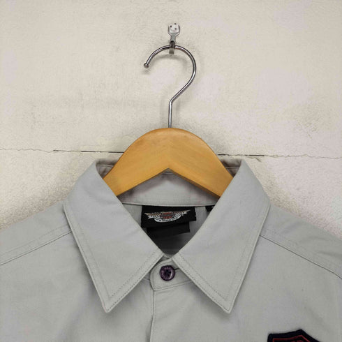 ハーレーダビッドソン HARLEY-DAVIDSON 刺繍タグ シャツ メンズ import:S
