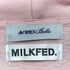 ミルクフェド MILKFED. SWEAT HOODiE/スウェットフーディ レディース ONE SIZE