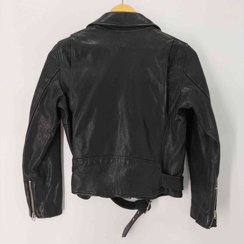 ビューティフルピープル beautiful people shrink leather riders jacket シュリンクレザーライダースジャケット ダブル レディース 150