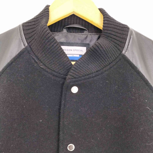 メゾンスペシャル MAISON SPECIAL 25aw Sheep Leather Melton Combination Stadium Jacket メンズ JPN:2